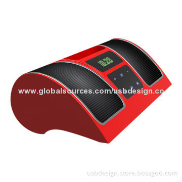 2014 Popular Bluetooth Speaker with Digital Clock, 50Hz-20kHz Frequency Range